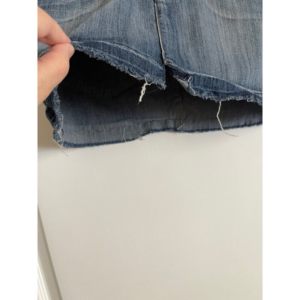 Vintage Dollhouse Juniors Micro Mini Denim Skirt Size 11 - Picture 4 of 11